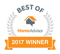 A black and white photo of the best of homeadvisor award.