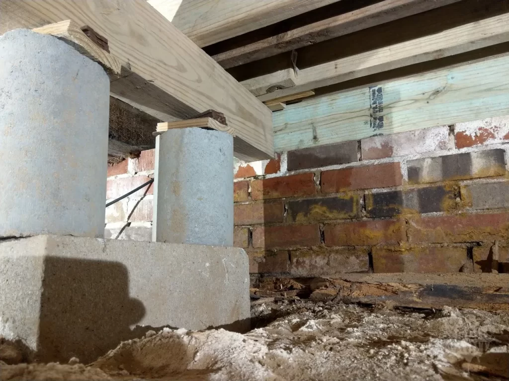 A room that has been demolished and is being remodeled.